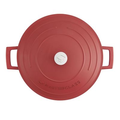 MasterClass 28cm Cast Aluminium Shallow Casserole Dish Red image(5)