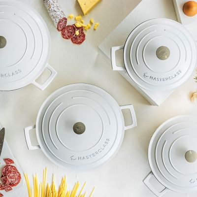 MasterClass 20cm Cast Aluminium Casserole Dish Cream image(12)