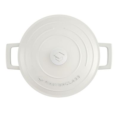 MasterClass 20cm Cast Aluminium Casserole Dish Cream image(5)