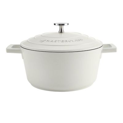 MasterClass 20cm Cast Aluminium Casserole Dish Cream image(6)