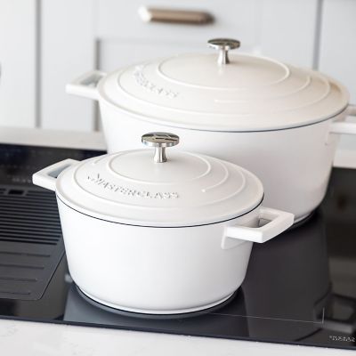 MasterClass 20cm Cast Aluminium Casserole Dish Cream image(8)