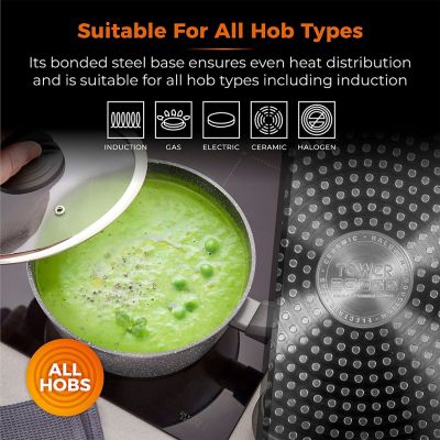 Tower Cerastone Graphite Saucepan - 22cm image(5)