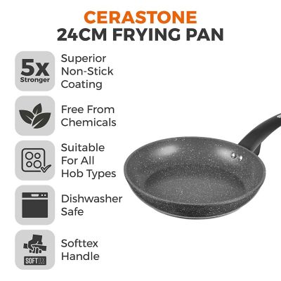 Tower Cerastone Forged Fry Pan - 24cm image(3)