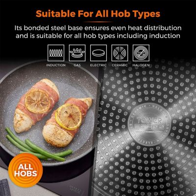 Tower Cerastone Forged Fry Pan - 24cm image(4)