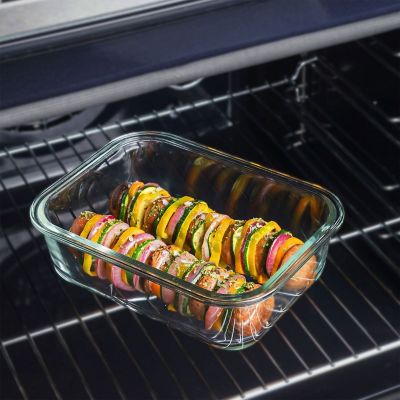 Cook & Eat Square Glass Container 0.8L  image(2)