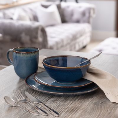 Reactive Glaze Blue Mug 400ml image(3)