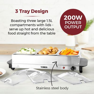 Tower Buffet Server 3 x 1.5L T16150 image(2)