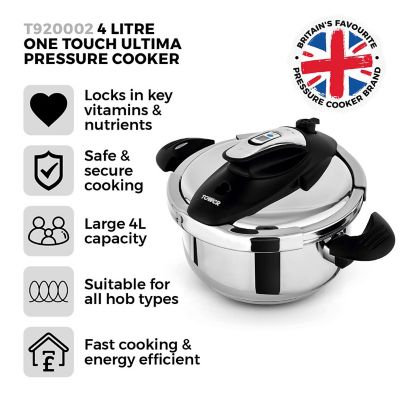 Tower One-Touch Ultima 4L Pressure Cooker T920002 image(8)