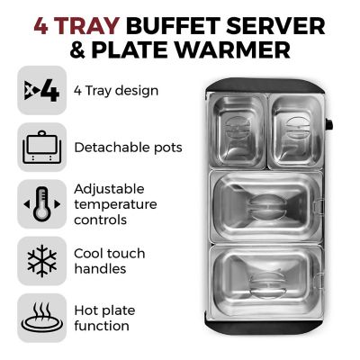 Tower Buffet Server 2 x 2.5L and 2 x 1.2L T16151 image(3)