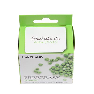 150 Freezeasy Plain White Adhesive Freezer Labels (4cm) - (Image 4)