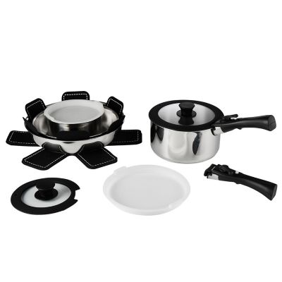 Lakeland Stainless Steel 14-Piece Easy Store Pan Set