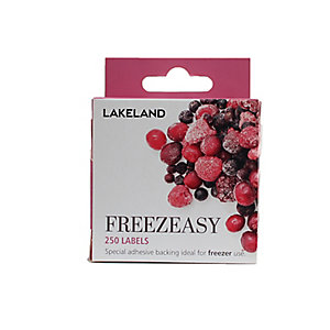 250 Freezeasy Plain White Adhesive Freezer Labels (2.5cm)