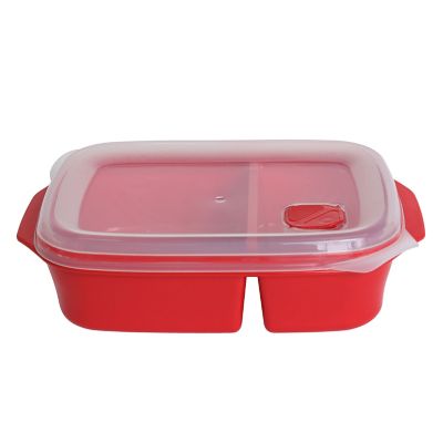 Prestige Microwave 1.3L Divided Container - Red image(1)