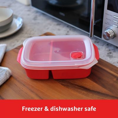 Prestige Microwave 1.3L Divided Container - Red image(2)