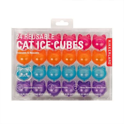 24 Kikkerland Reuseable Cat Ice Cubes image(3)