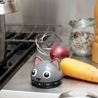 Kikkerland Cat Kitchen Timer image(2)