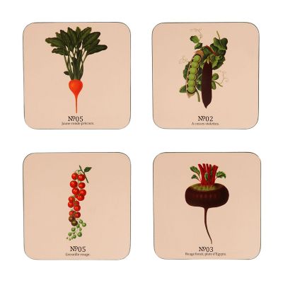 RHS Benary Vegetables 4 Coasters image(1)