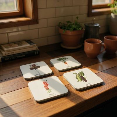 RHS Benary Vegetables 4 Coasters image(2)