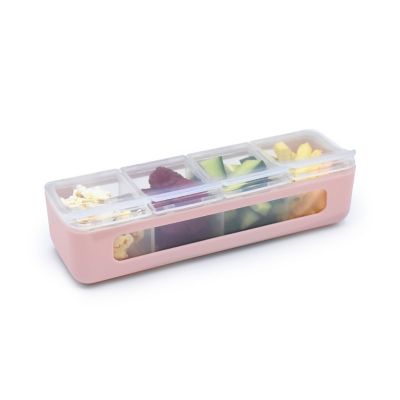Melii Snackle Box with 4 Compartments - Pink image(1)