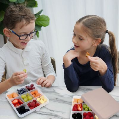 Melii Snackle Box Lunch with 9 Compartments - Oatmilk image(5)