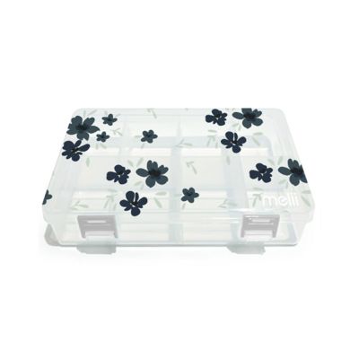 Melii Snackle Box with 8 Compartment – Flower Print