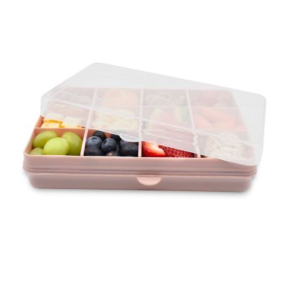 Melii Snackle Box Regular with 12 Compartments - Pink