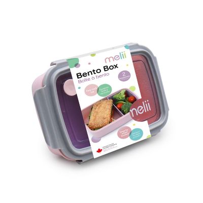 Melii Bento Box with Removable Compartment 880ml - Pink image(7)