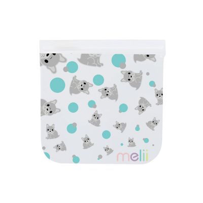 Melii EVA Reusable Snack Bags - Bulldog and Shark Pack of 4 image(10)