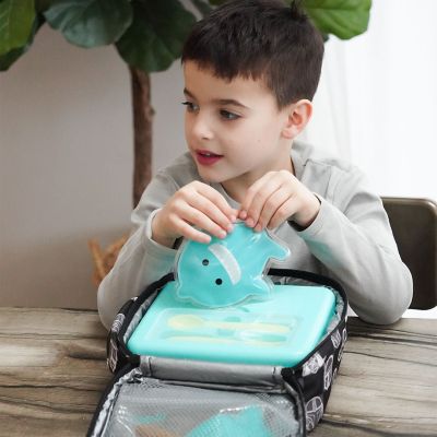 Melii EVA Reusable Snack Bags - Bulldog and Shark Pack of 4 image(2)