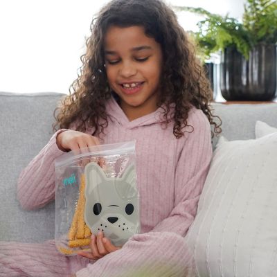 Melii EVA Reusable Snack Bags - Bulldog and Shark Pack of 4 image(3)