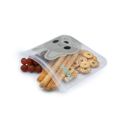 Melii EVA Reusable Snack Bags - Bulldog and Shark Pack of 4 image(6)