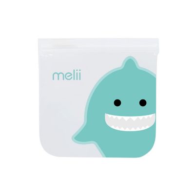 Melii EVA Reusable Snack Bags - Bulldog and Shark Pack of 4 image(7)