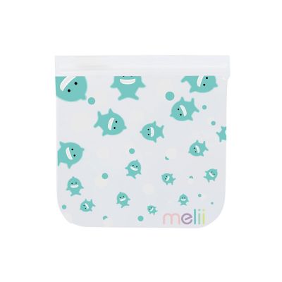 Melii EVA Reusable Snack Bags - Bulldog and Shark Pack of 4 image(8)