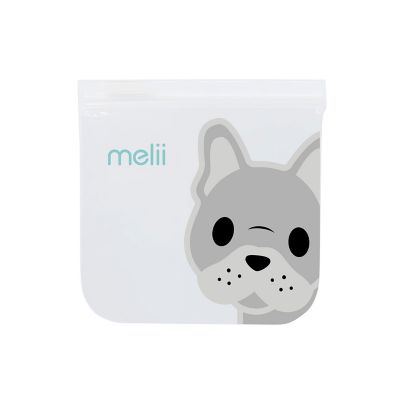 Melii EVA Reusable Snack Bags - Bulldog and Shark Pack of 4 image(9)