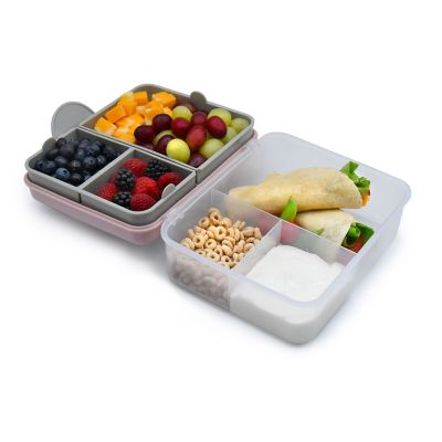 Melii 2 Tier Bento Box with 6 Compartments – Pink and Purple image(5)
