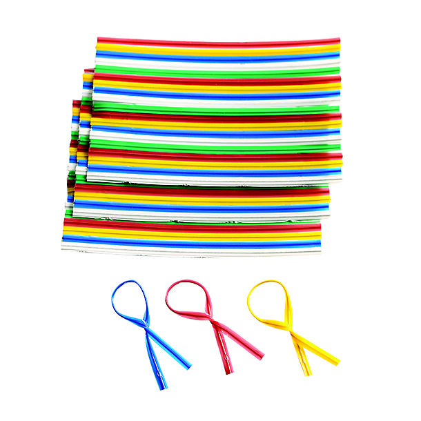 250 Colourful Plastic Bag Ties for Food & Freezer Bags image(1)