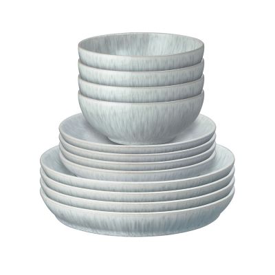 Denby Reactive Grey Coupe - 12 Piece Dinner Set image(1)