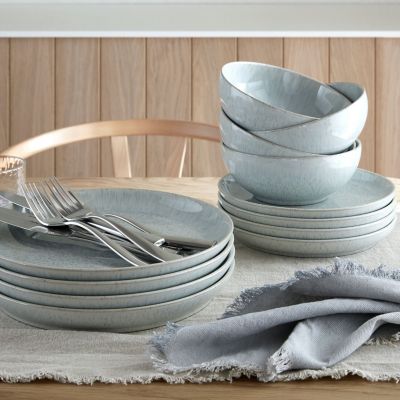 Denby Reactive Grey Coupe - 12 Piece Dinner Set image(2)