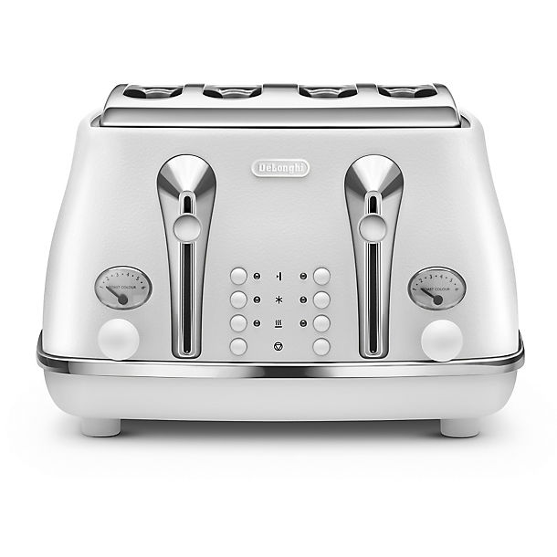 De'longhi Icona Elements 4 Slice Toaster Cloud White CTOE4003.W image(1)