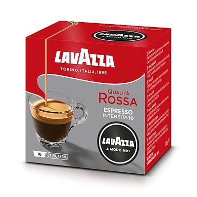 Lavazza A Modo Mio Qualita Rossa Coffee Capsules - Pack of 16 - (Image 1)