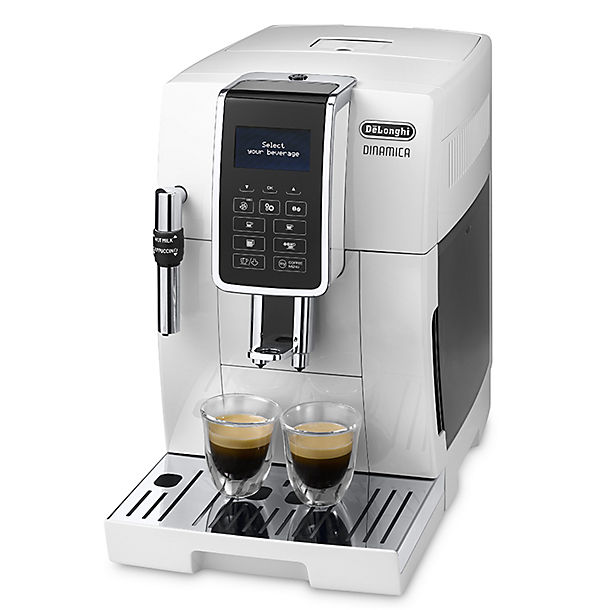 De’Longhi Dinamica Bean-to-Cup Coffee Machine White ECAM 350.35.W image(1)