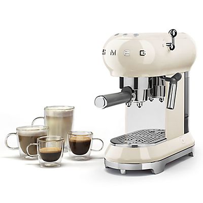 Smeg Espresso Coffee Machine Cream ECF01CRUK image(2)