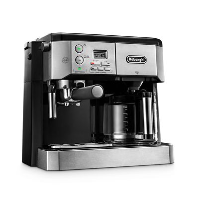 De Longhi Combi Coffee Machine Silver Black Lakeland