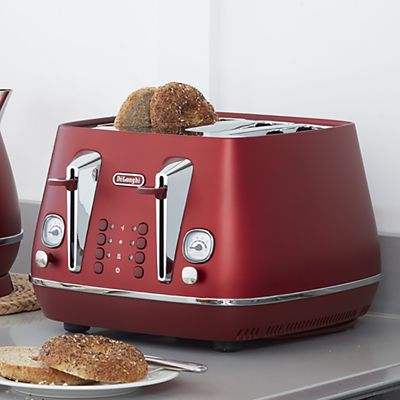 De’Longhi Distinta Flair 4-Slice Toaster Glamour Red CTI4003.R image(2)