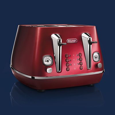De’Longhi Distinta Flair 4-Slice Toaster Glamour Red CTI4003.R image(3)