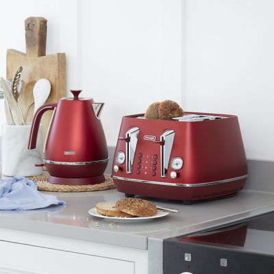 De’Longhi Distinta Flair 4-Slice Toaster Glamour Red CTI4003.R image(5)