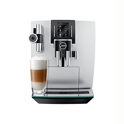 Jura J6 BeanToCup Coffee Machine, Brilliant Silver 15111 Lakeland