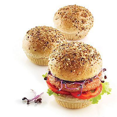 Silikomart 6-Hole Silicone Burger Bread Mould image(5)