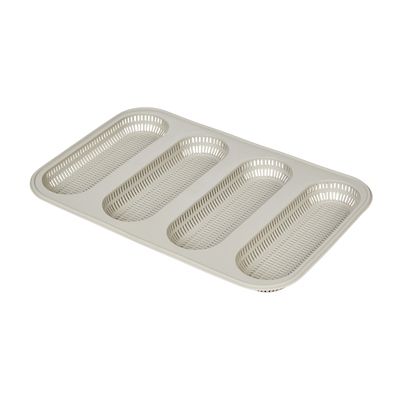 Silikomart 4-Hole Silicone Mini Baguette Bread Mould - (Image 3)