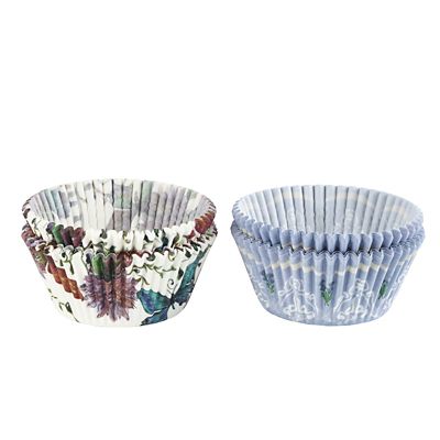 80 Butterfly and Lavender Greaseproof Cupcake Cases  image(2)